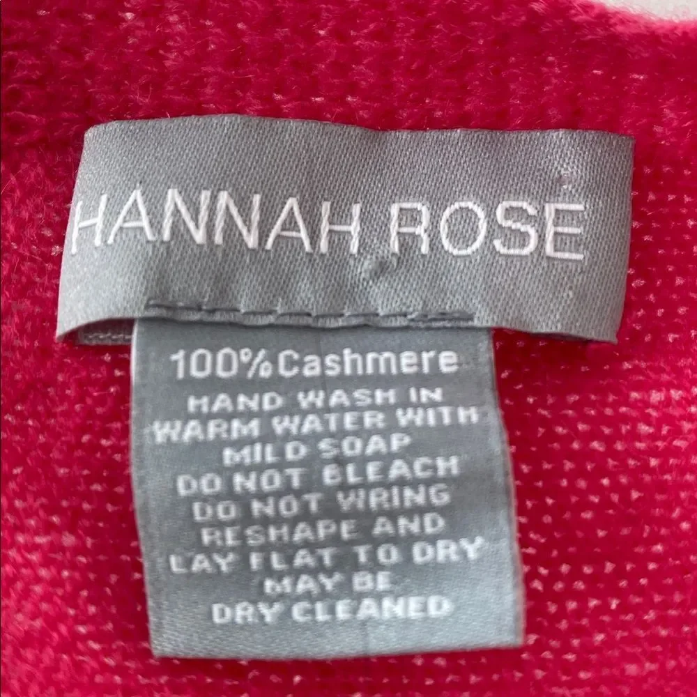 Hannah Rose Fuchsia Pink 100% Cashmere Lightweight Scarf Quiet Luxury Classic